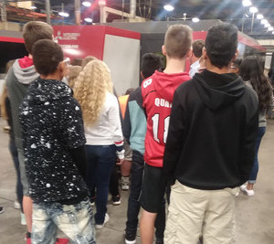 Students touring Robbins