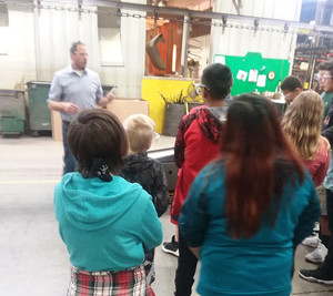 Students touring Robbins